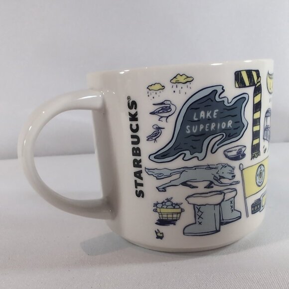 Starbucks Minnesota Been There Series Mug Coffee Tea Ceramic White Blue 2018 - Picture 3 of 13